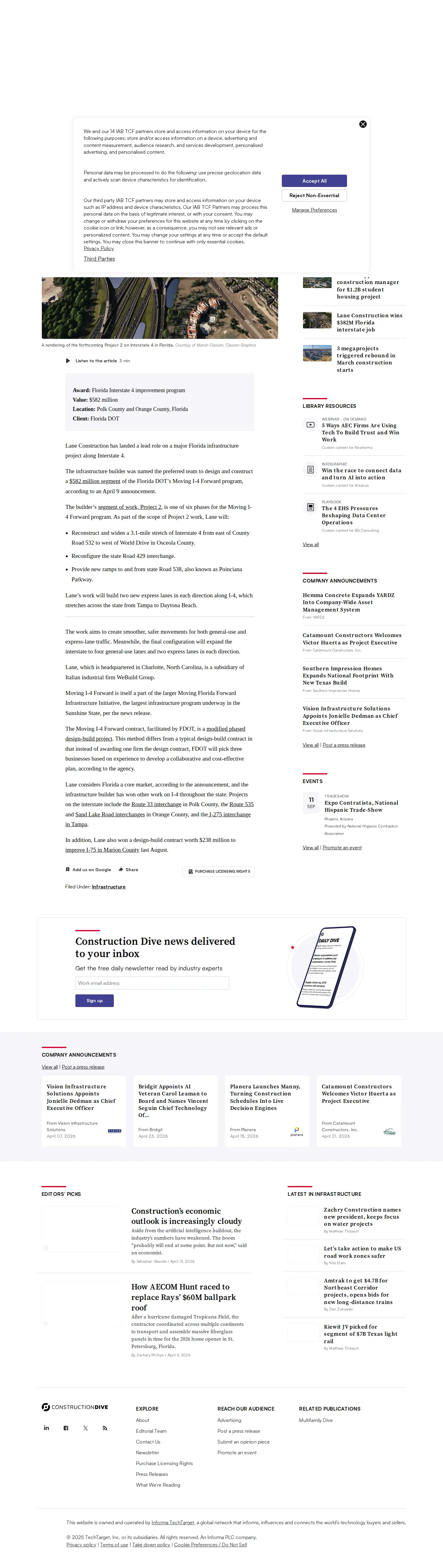 Landing page screenshot