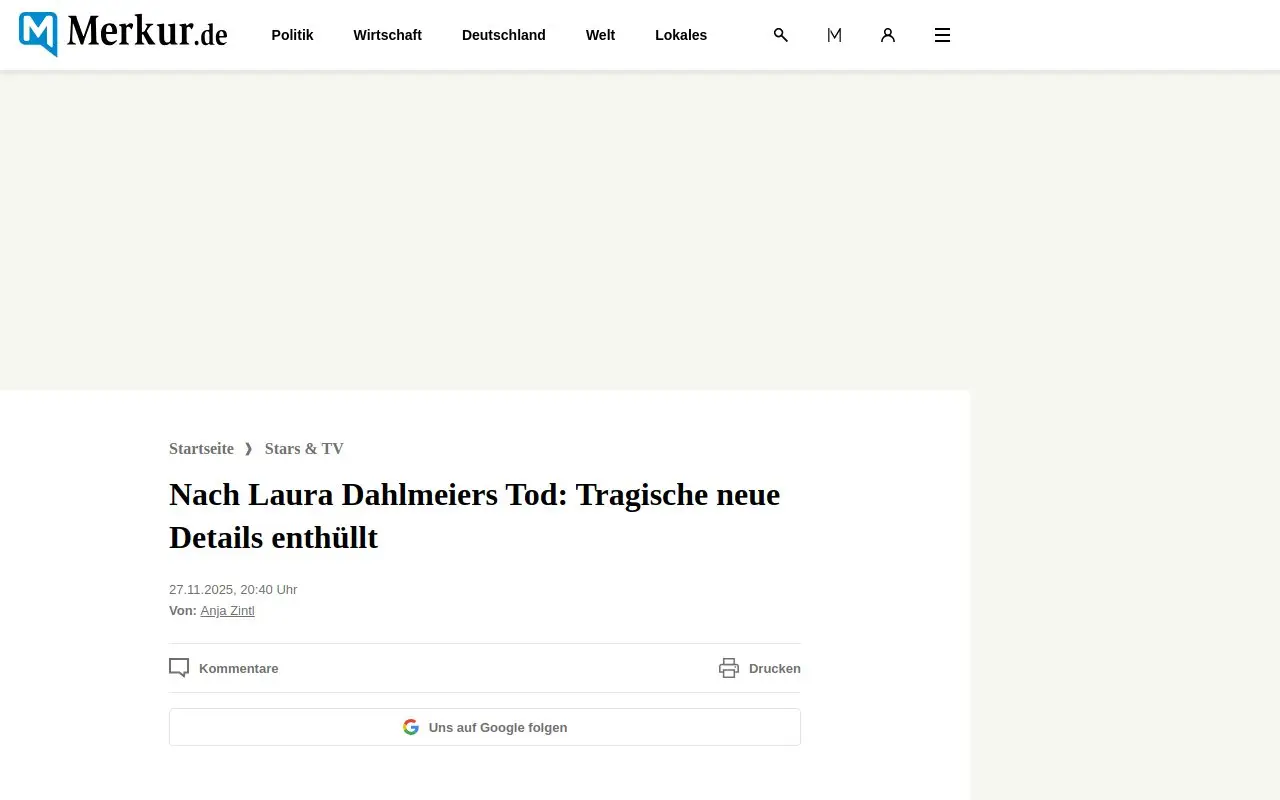 Landing page screenshot