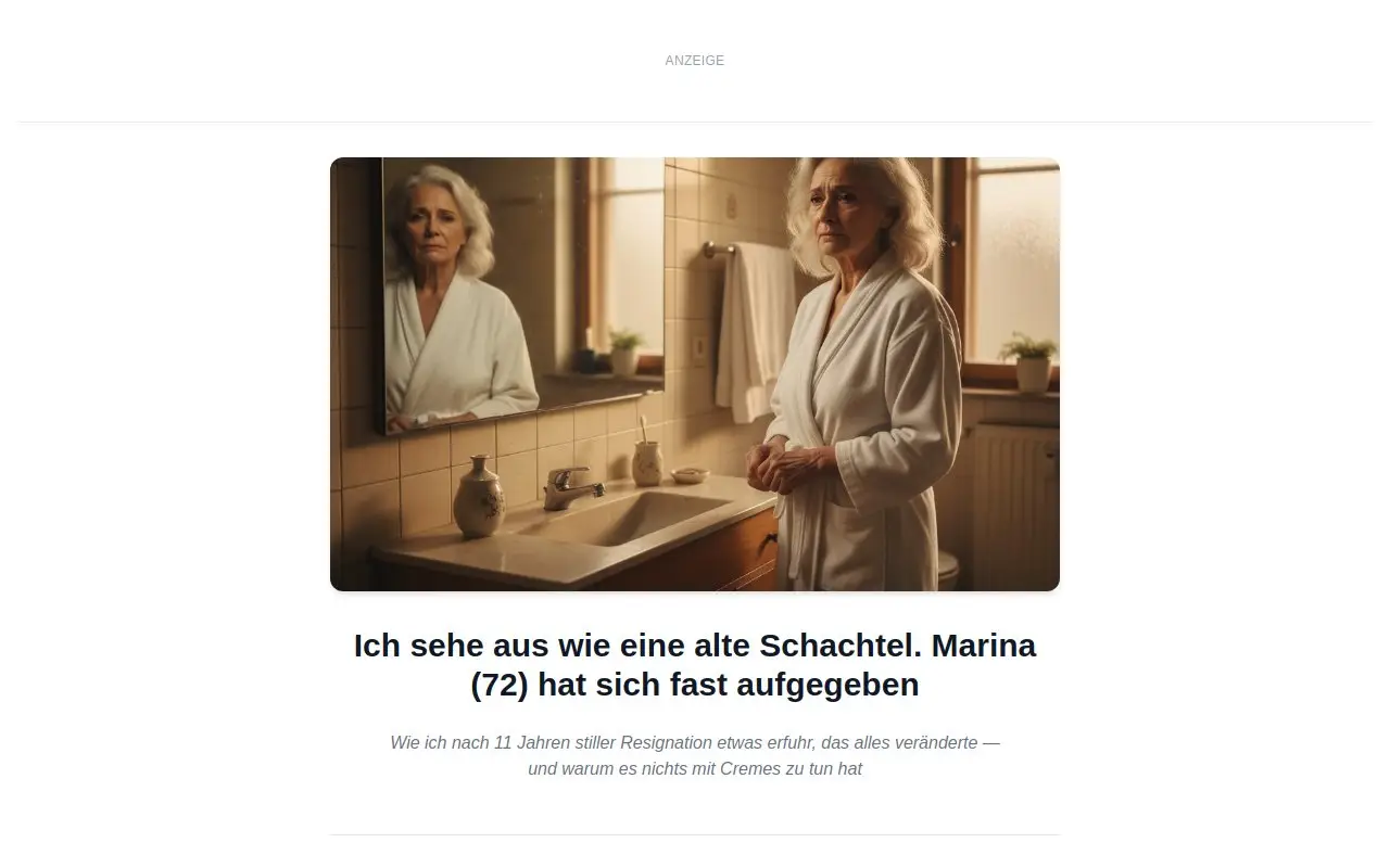 Landing page screenshot
