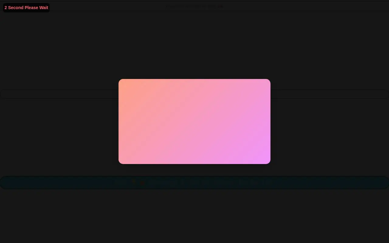 Landing page screenshot