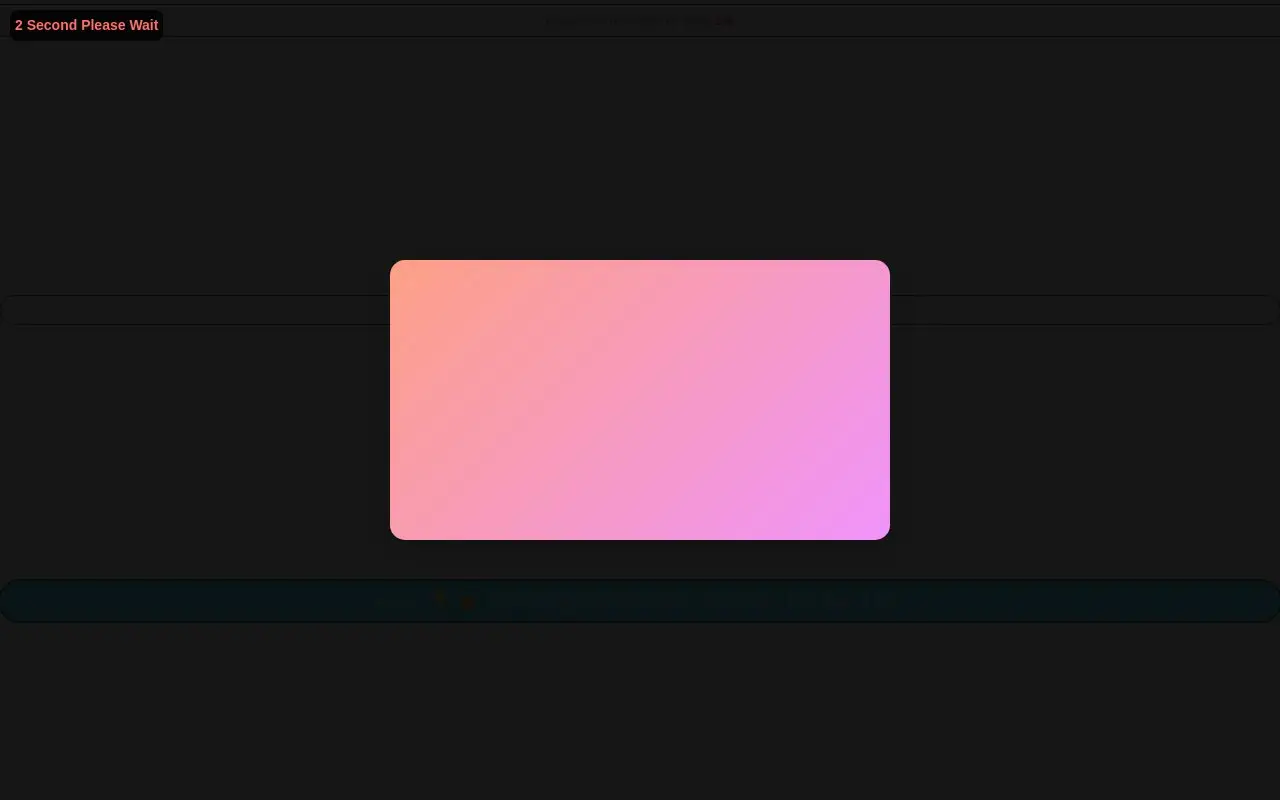 Landing page screenshot