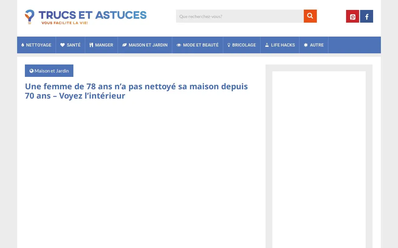Landing page screenshot
