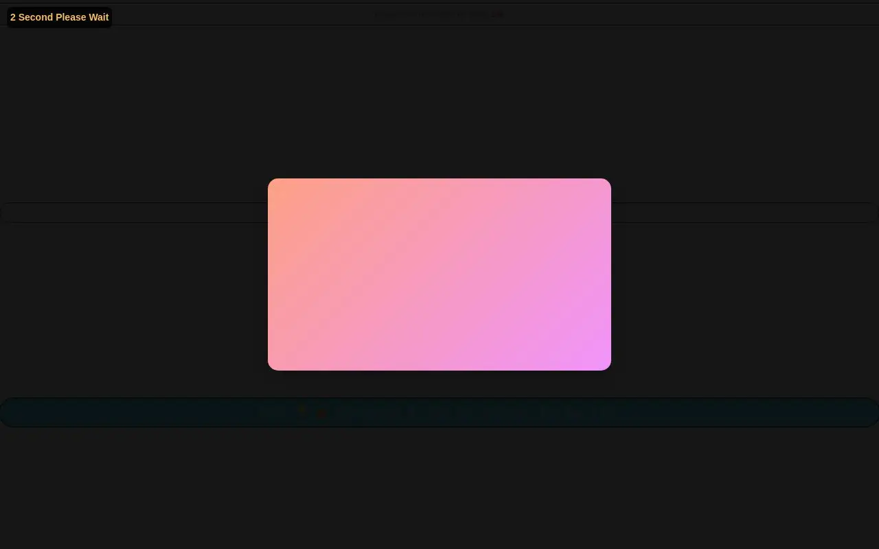 Landing page screenshot