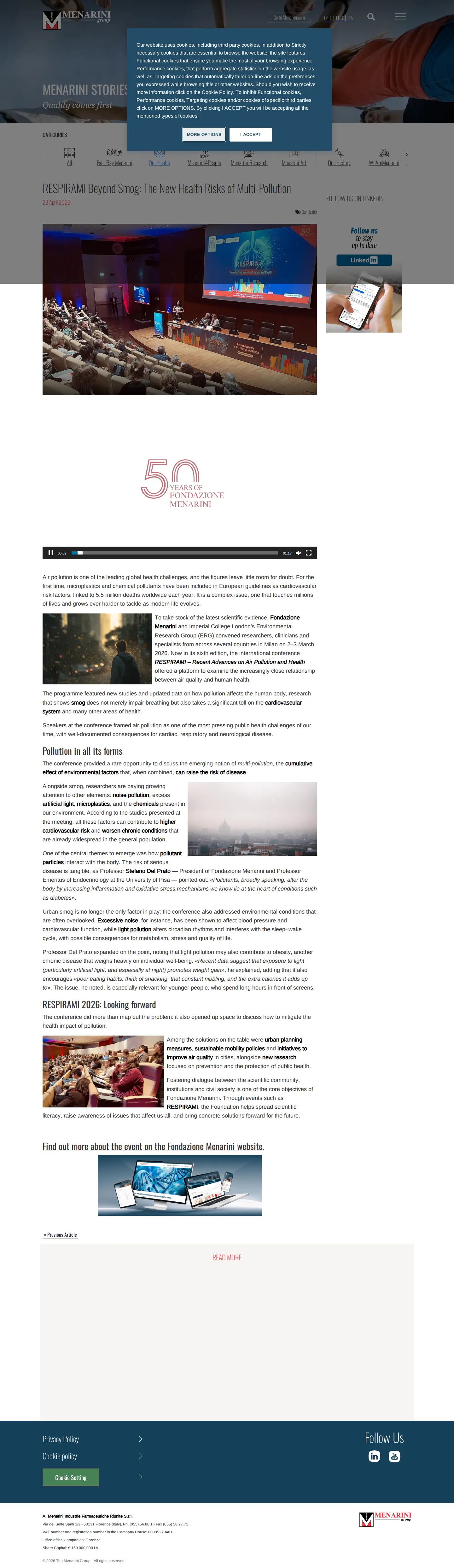 Landing page screenshot
