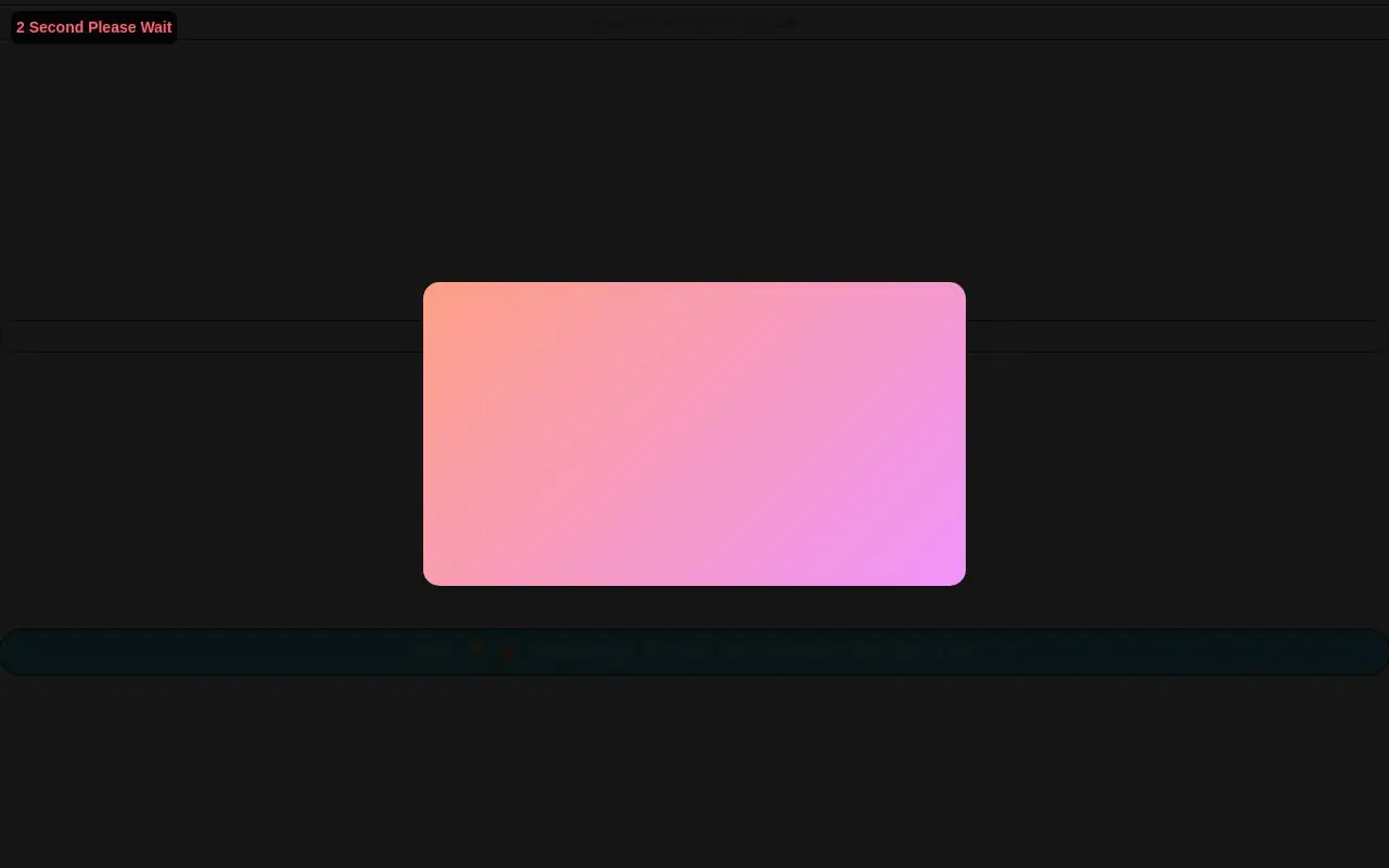 Landing page screenshot
