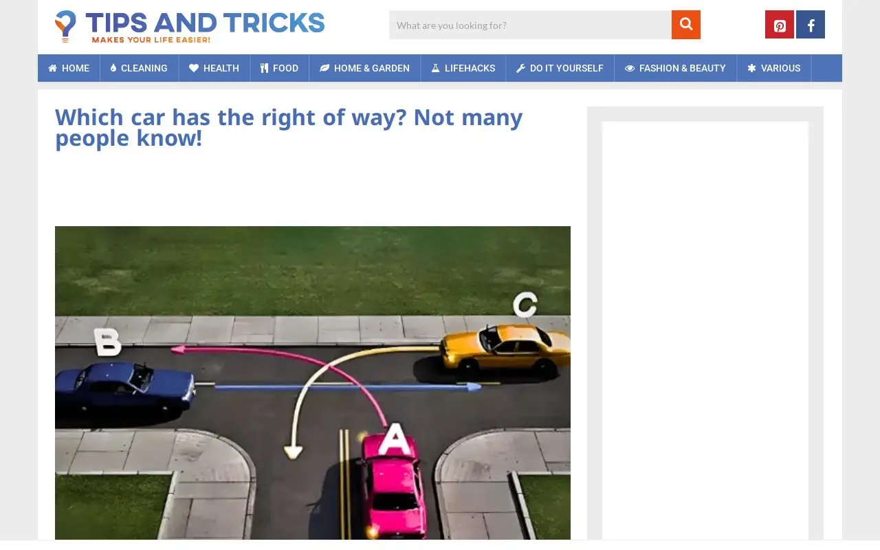 Landing page screenshot