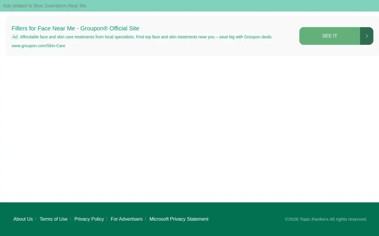 Landing page screenshot