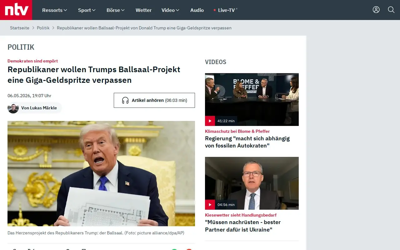 Landing page screenshot