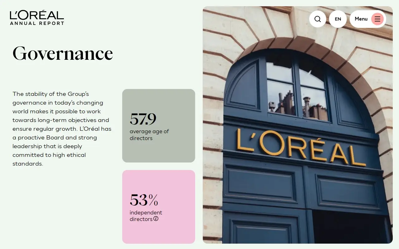 Landing page screenshot