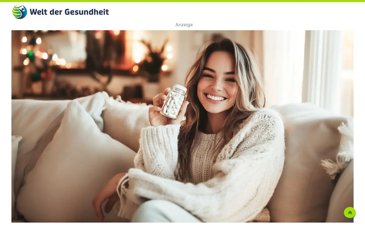 Landing page screenshot