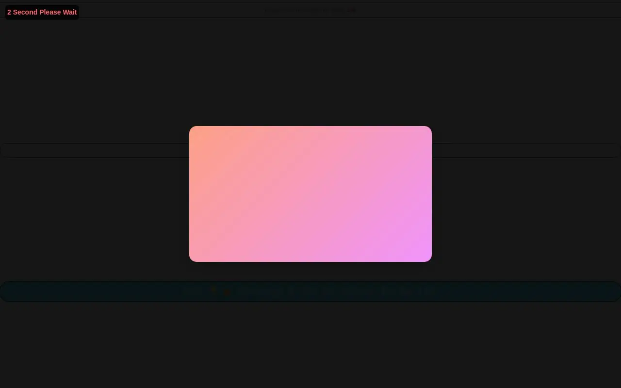 Landing page screenshot