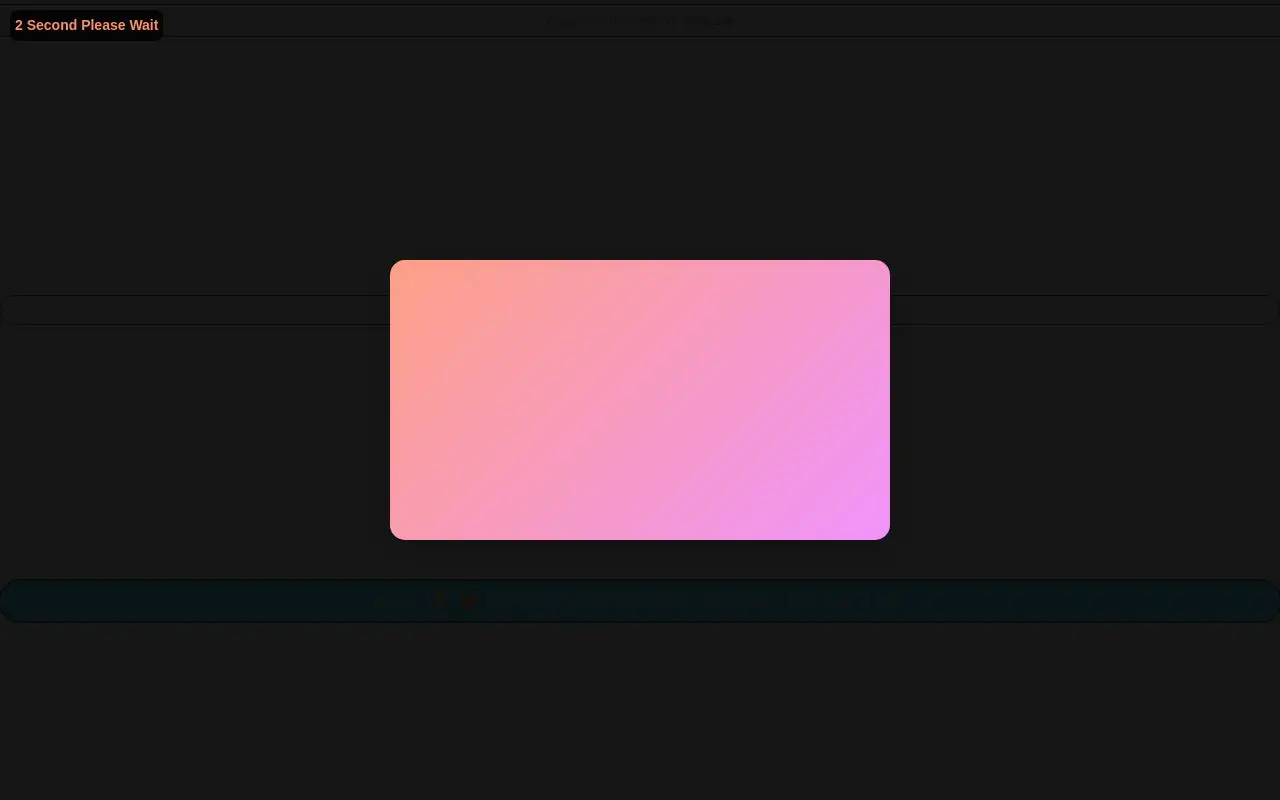 Landing page screenshot