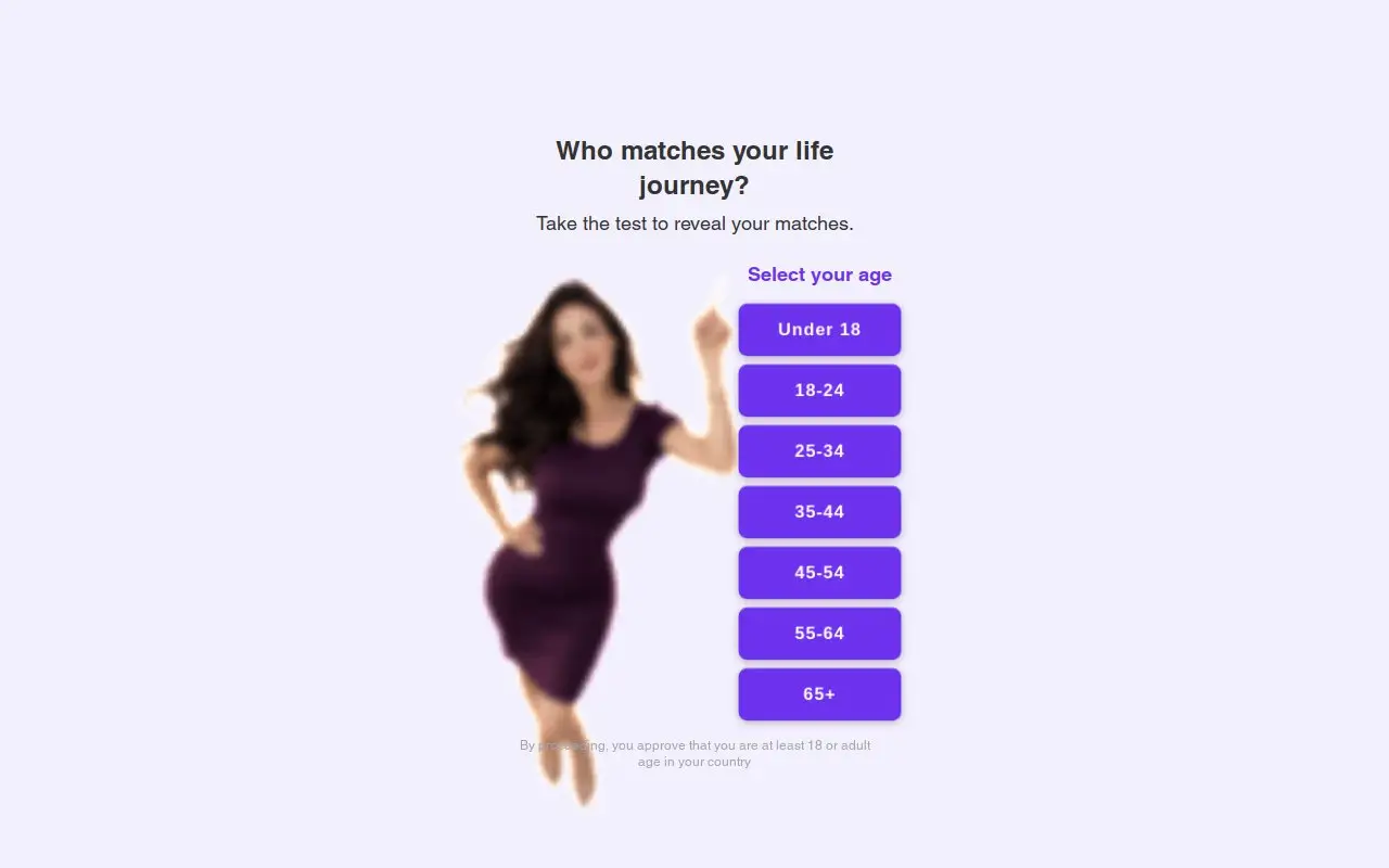 Landing page screenshot