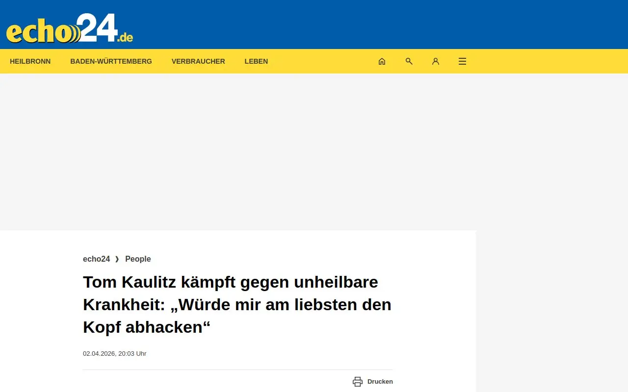Landing page screenshot