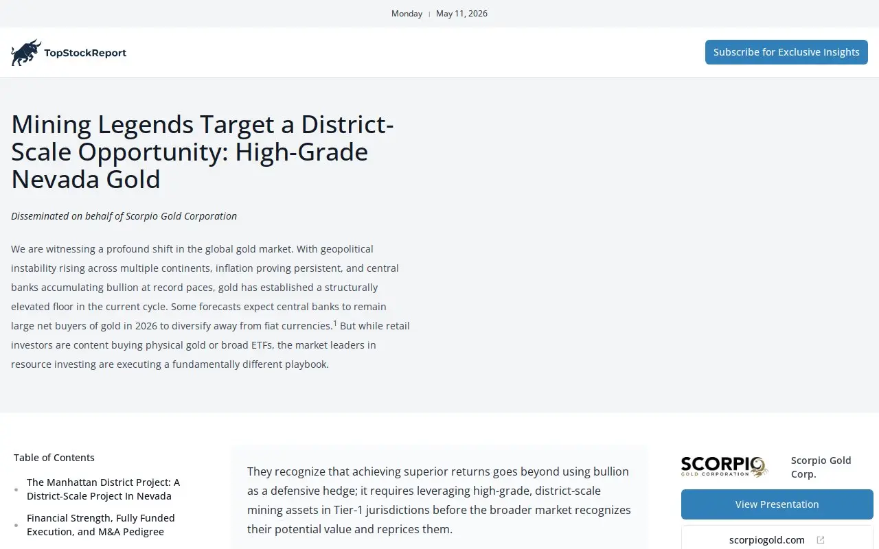 Landing page screenshot