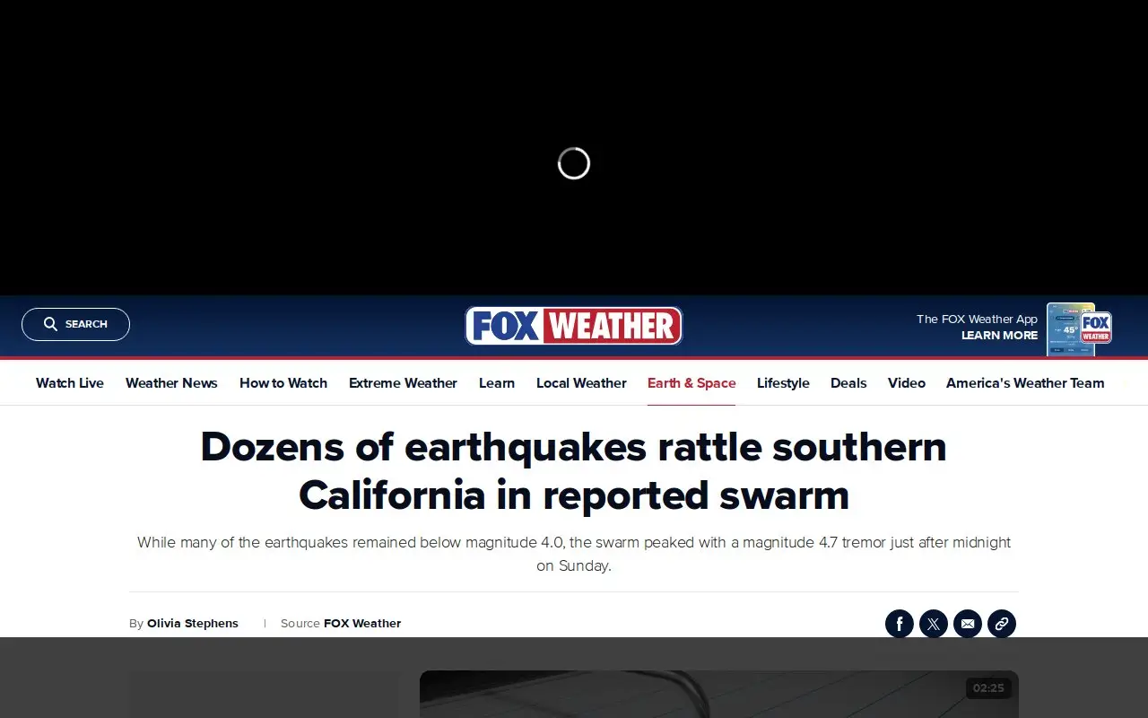 Landing page screenshot