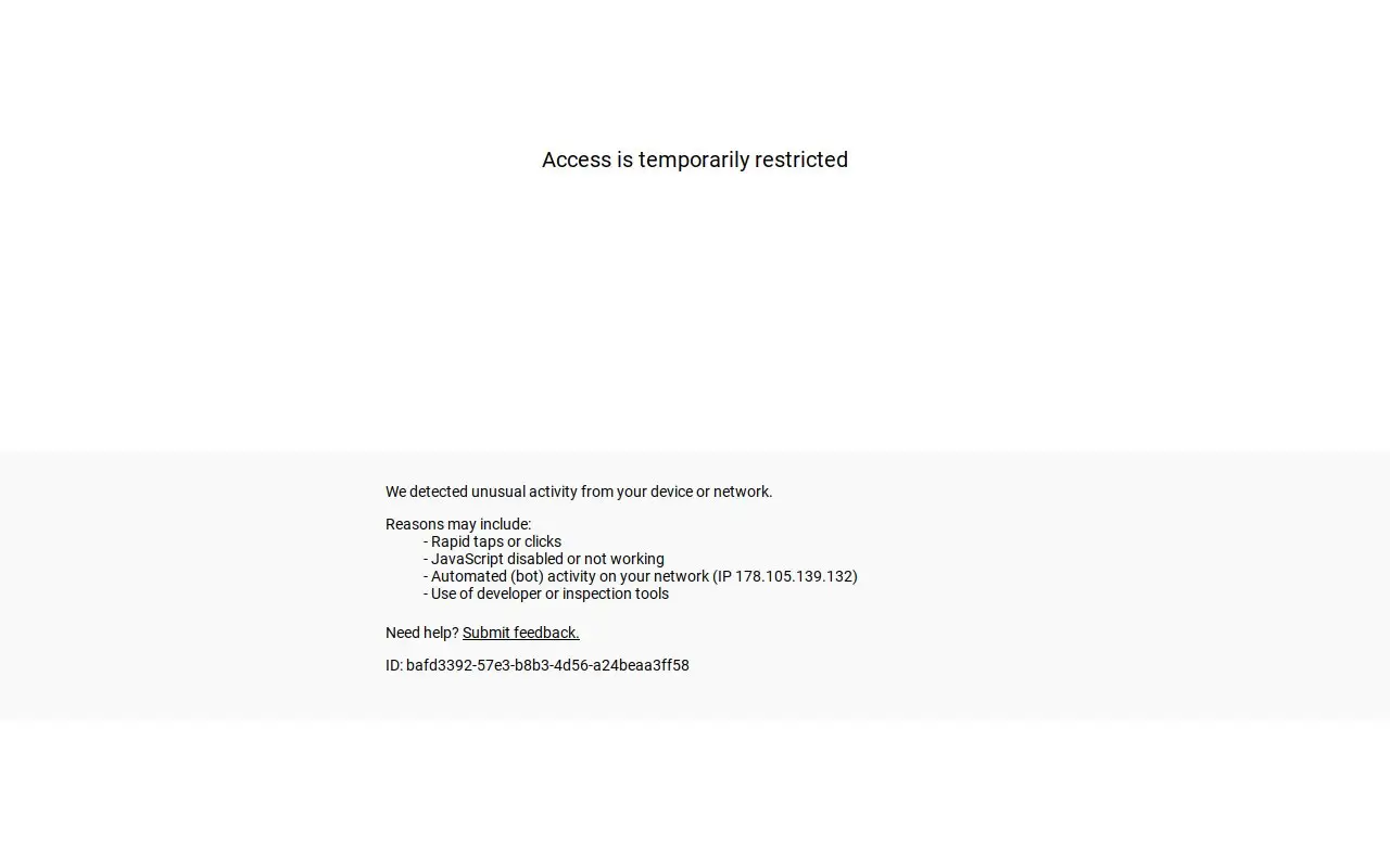 Landing page screenshot