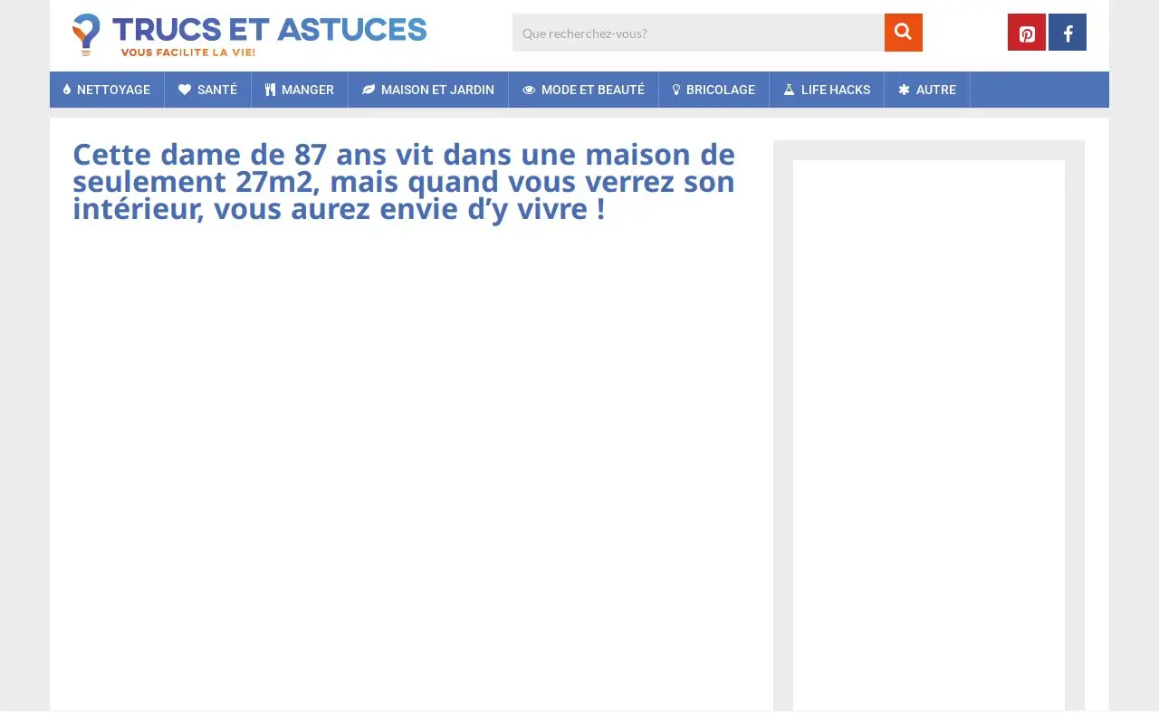 Landing page screenshot