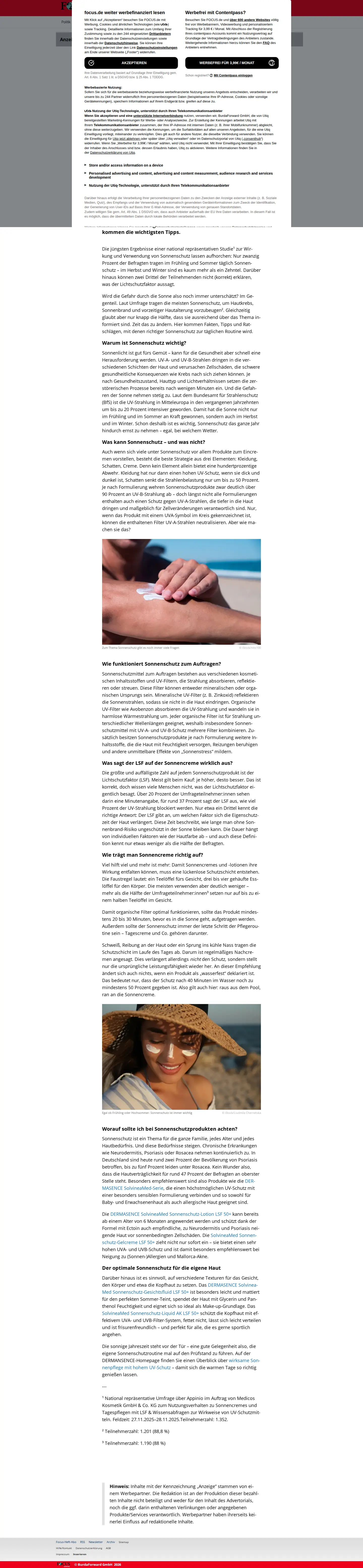 Landing page screenshot