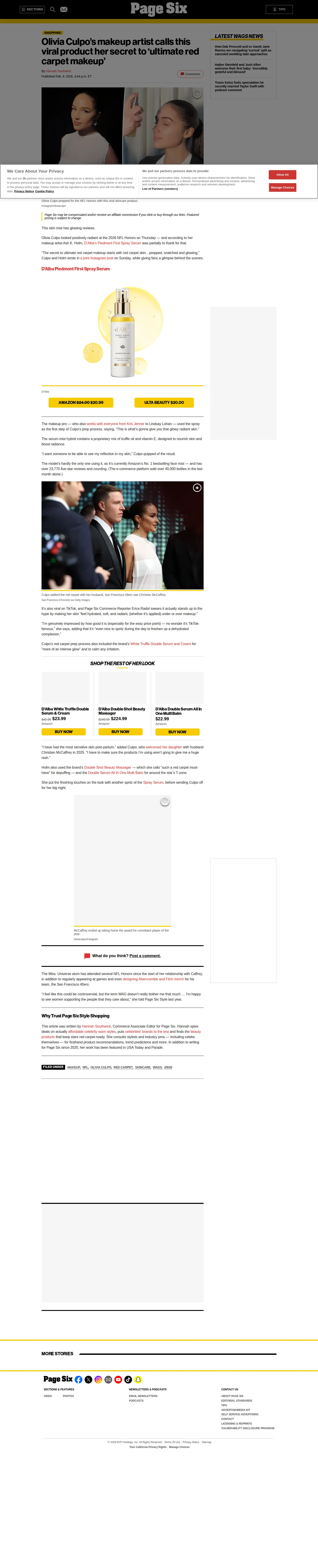 Landing page screenshot