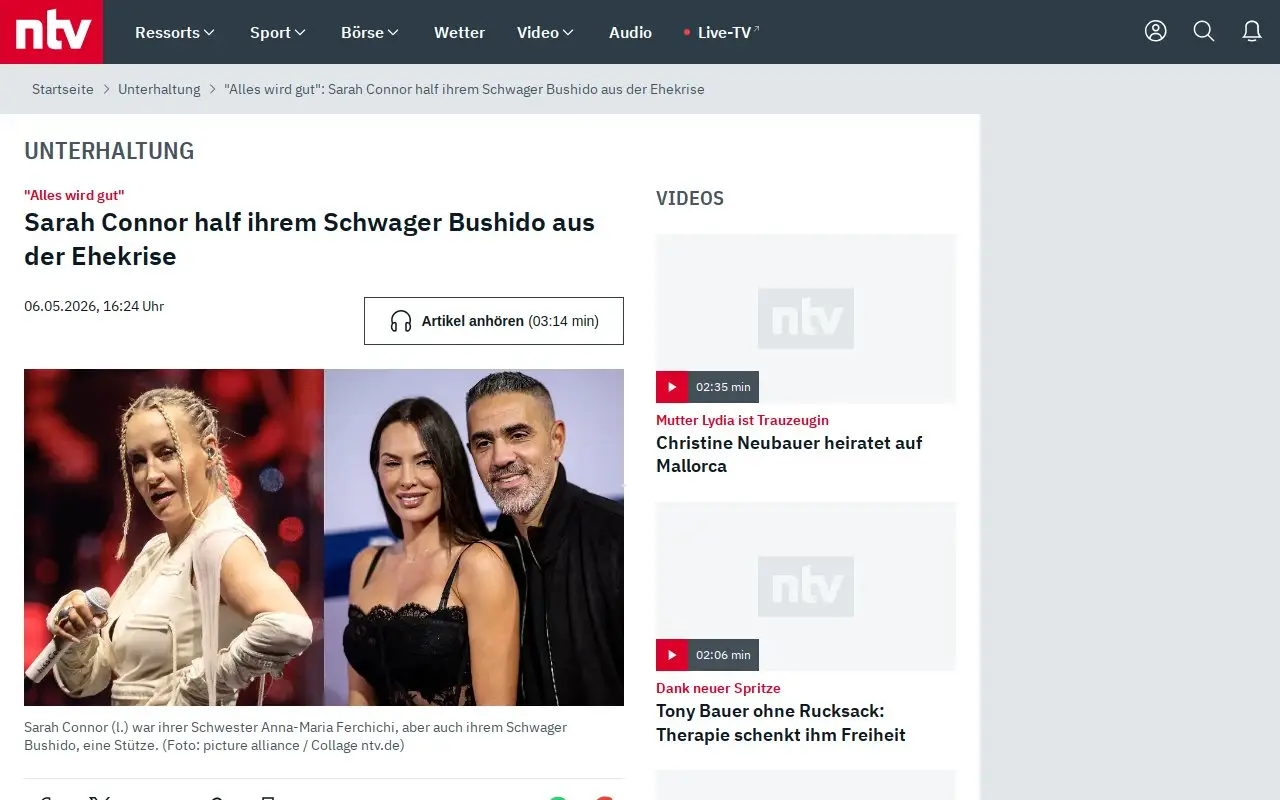 Landing page screenshot