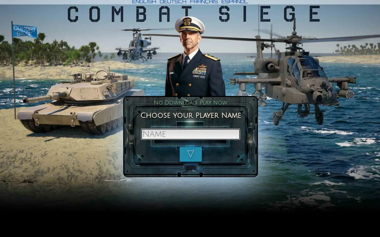 Landing page screenshot