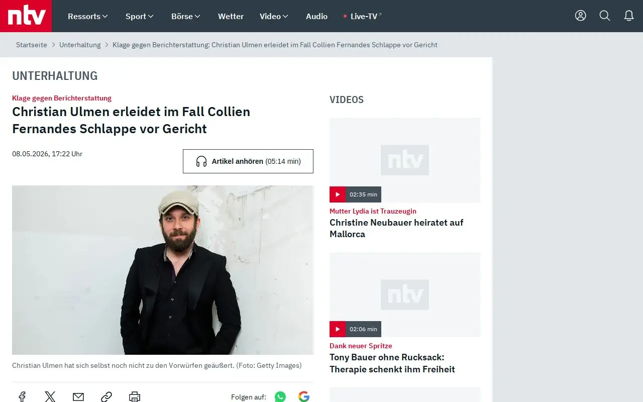 Landing page screenshot