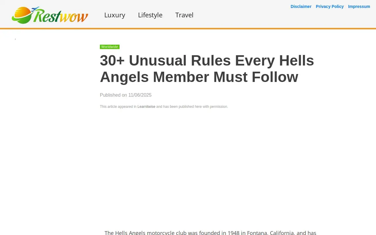 Landing page screenshot