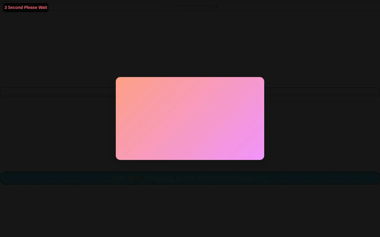 Landing page screenshot