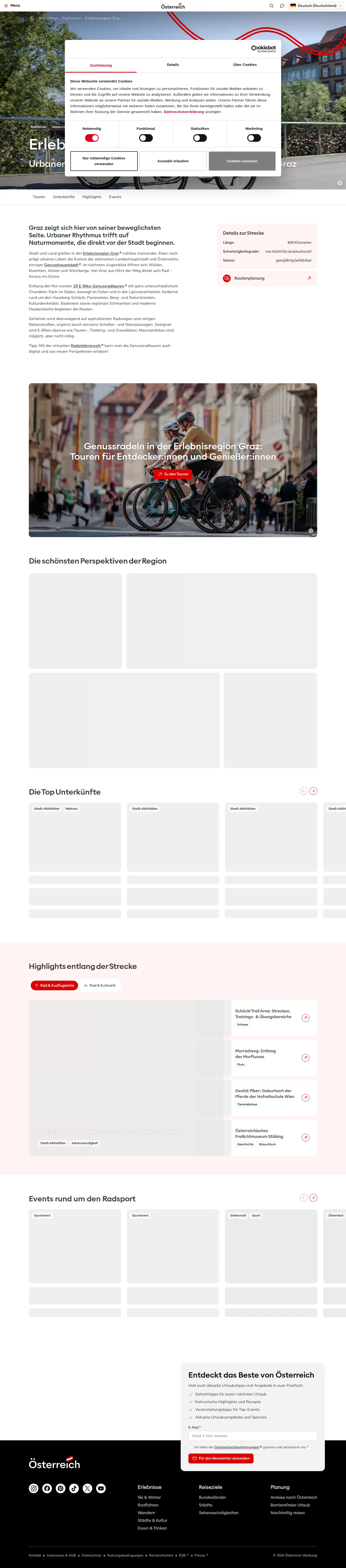 Landing page screenshot