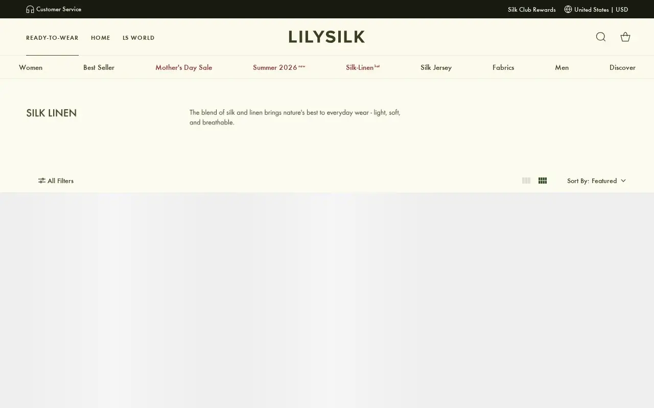 Landing page screenshot