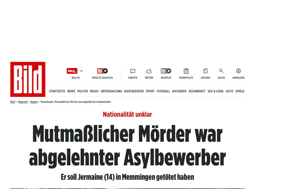 Landing page screenshot