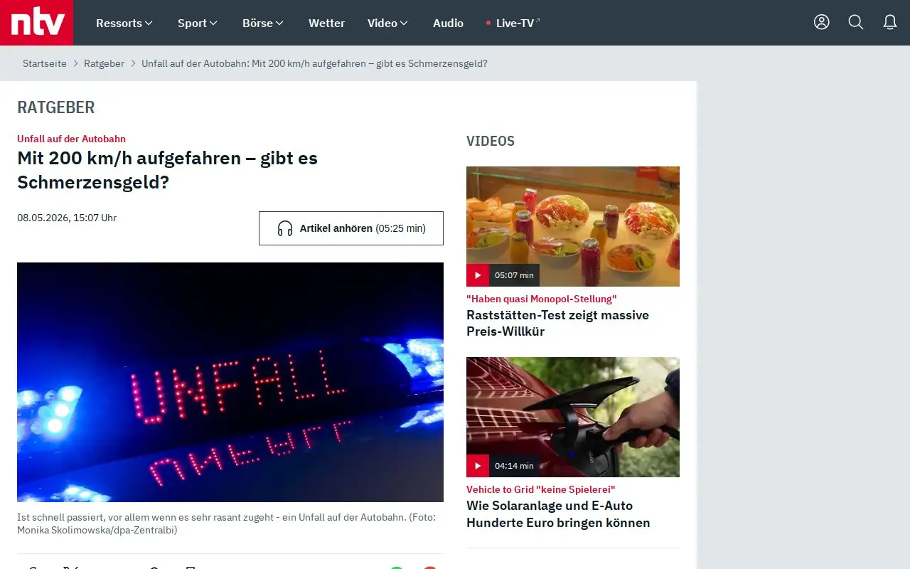 Landing page screenshot