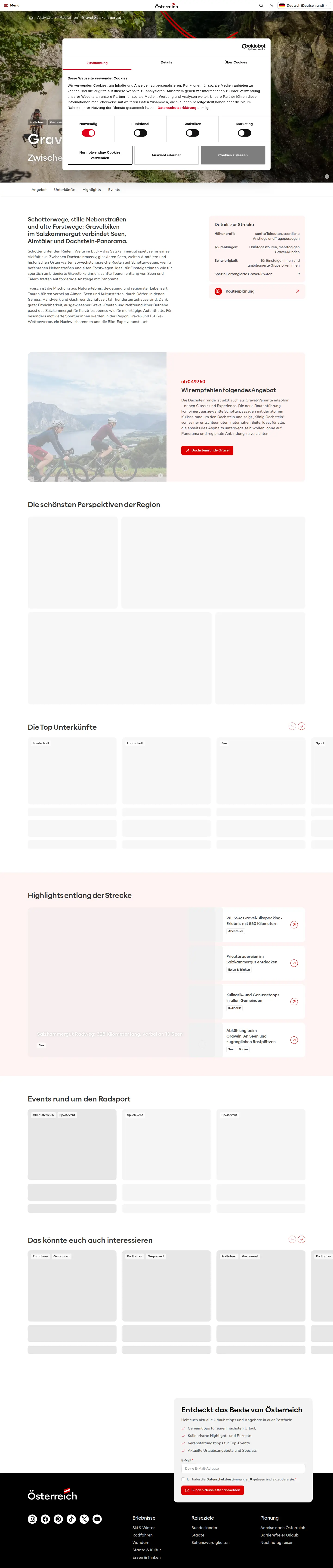 Landing page screenshot
