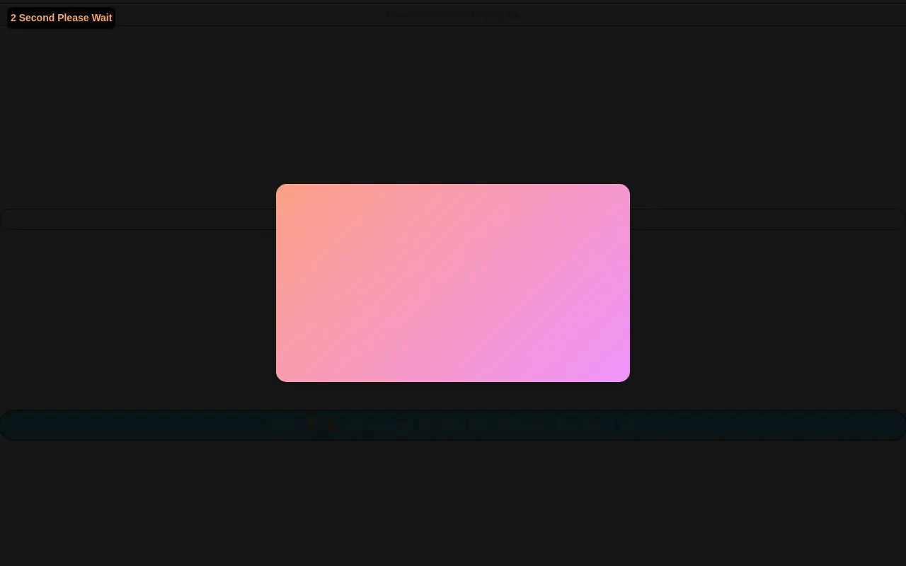 Landing page screenshot