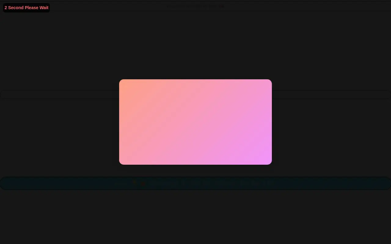Landing page screenshot