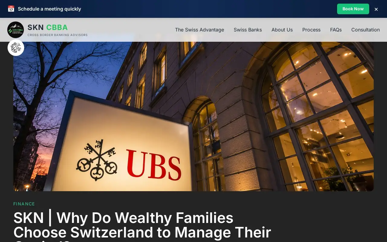 Landing page screenshot