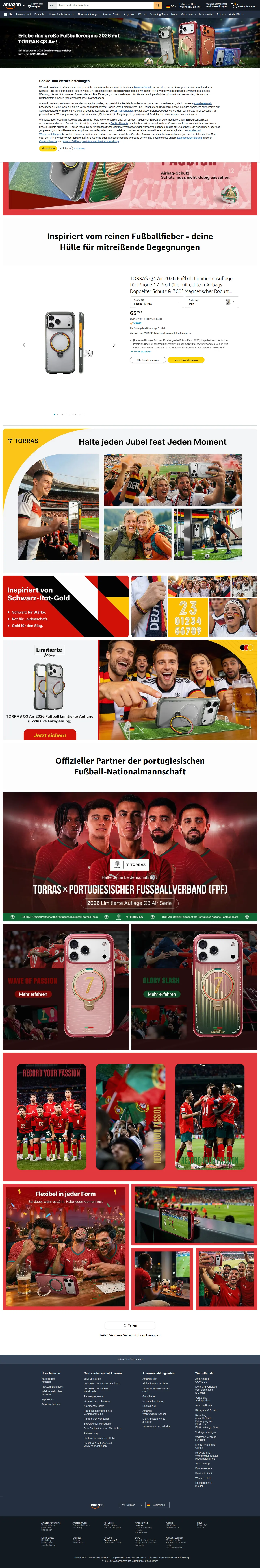 Landing page screenshot