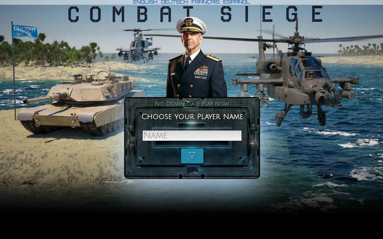 Landing page screenshot