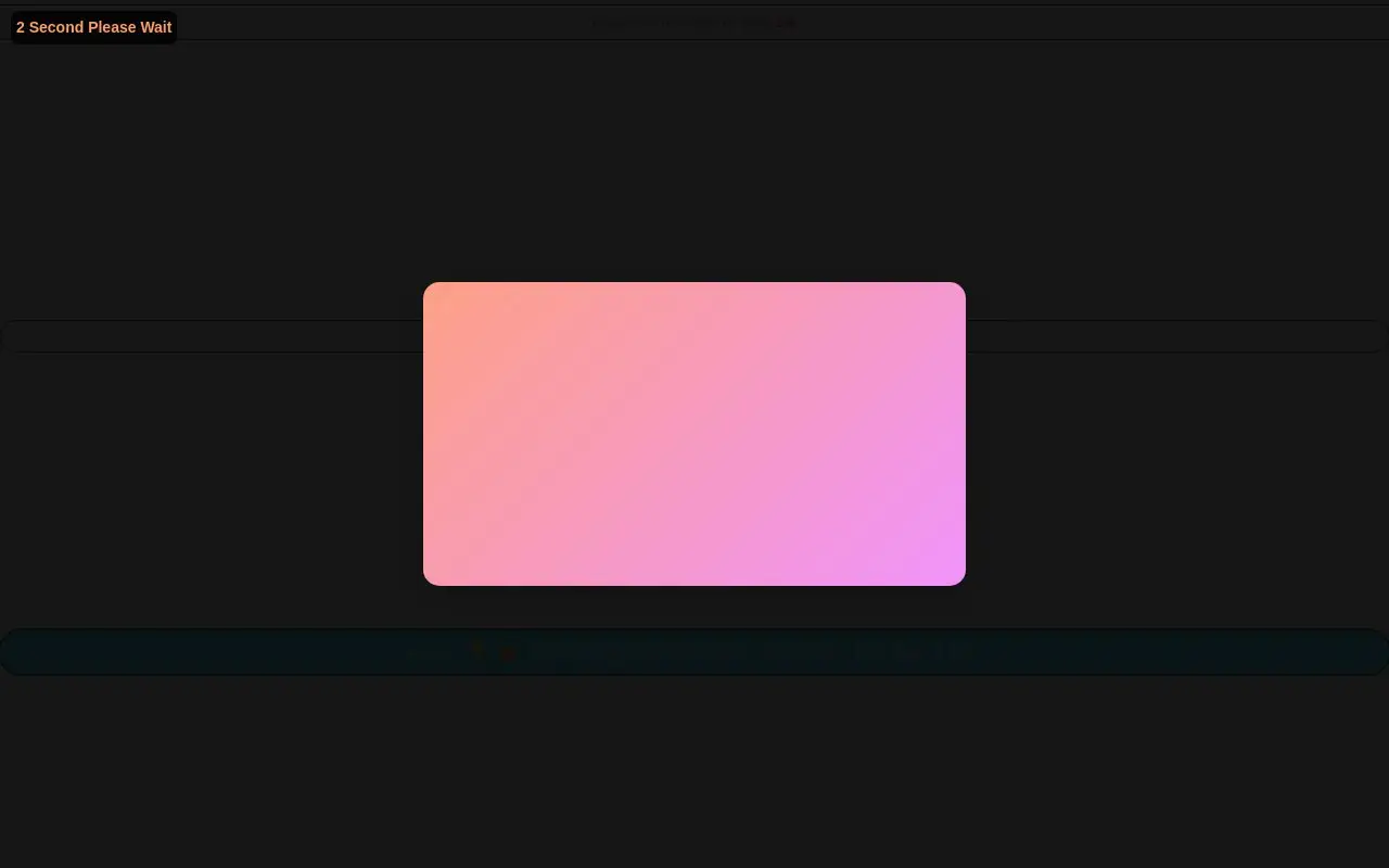 Landing page screenshot