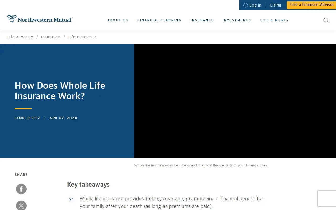 Landing page screenshot
