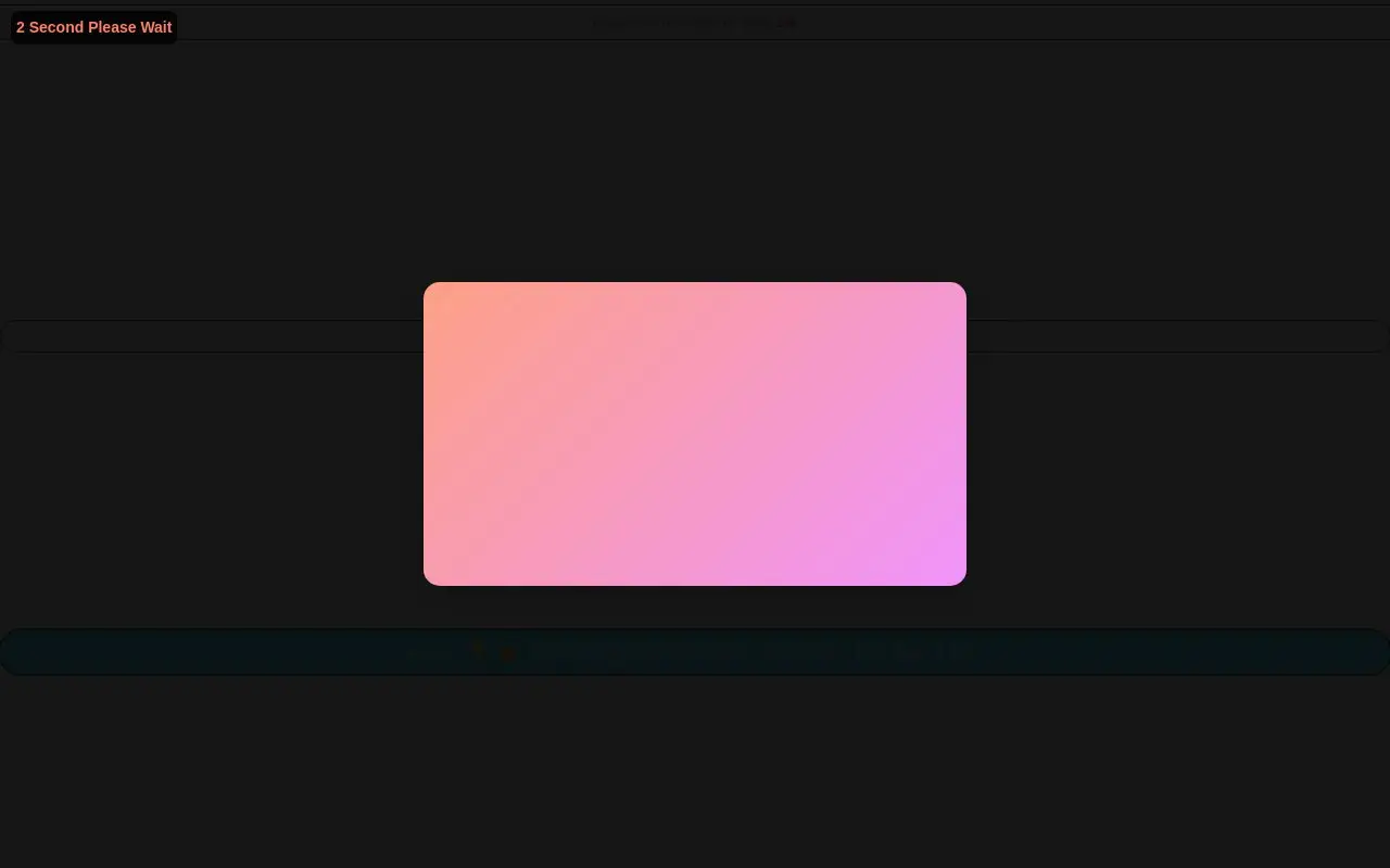 Landing page screenshot