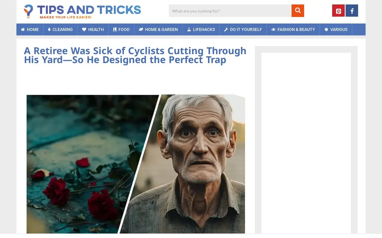 Landing page screenshot