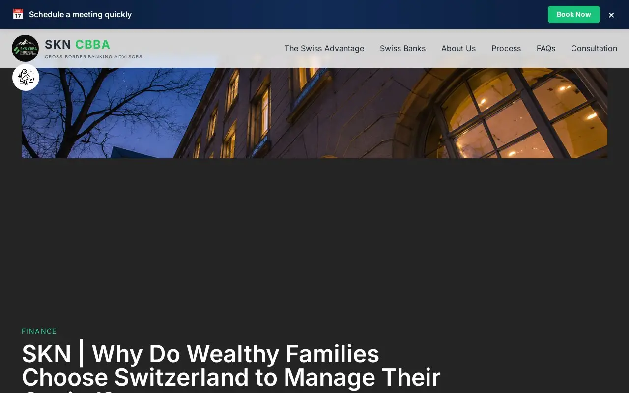 Landing page screenshot