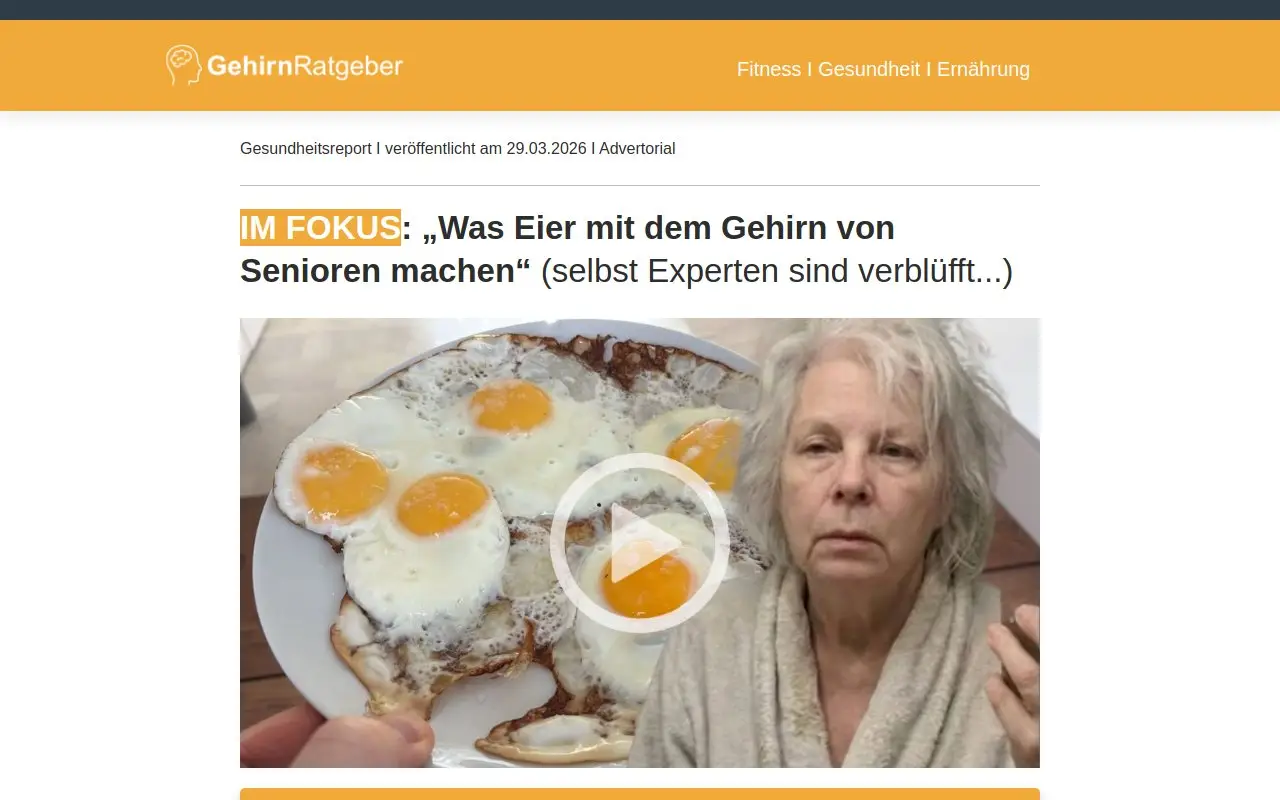 Landing page screenshot