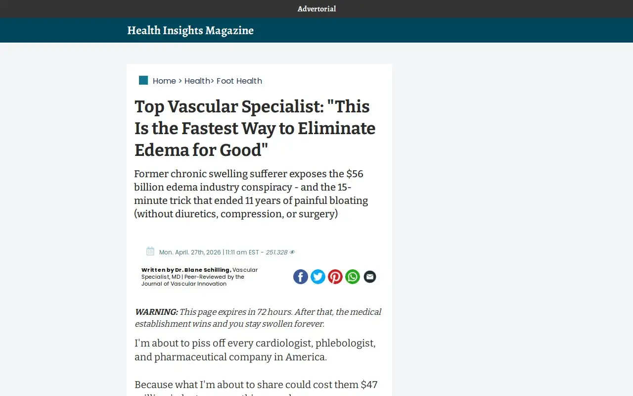 Landing page screenshot