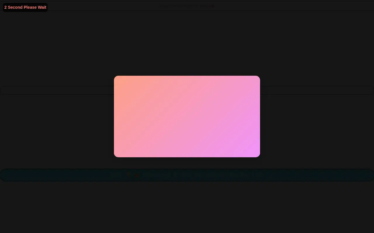 Landing page screenshot