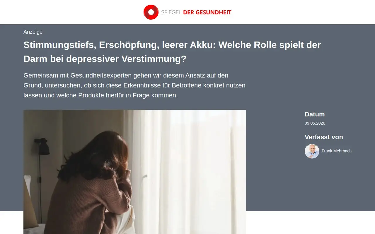 Landing page screenshot