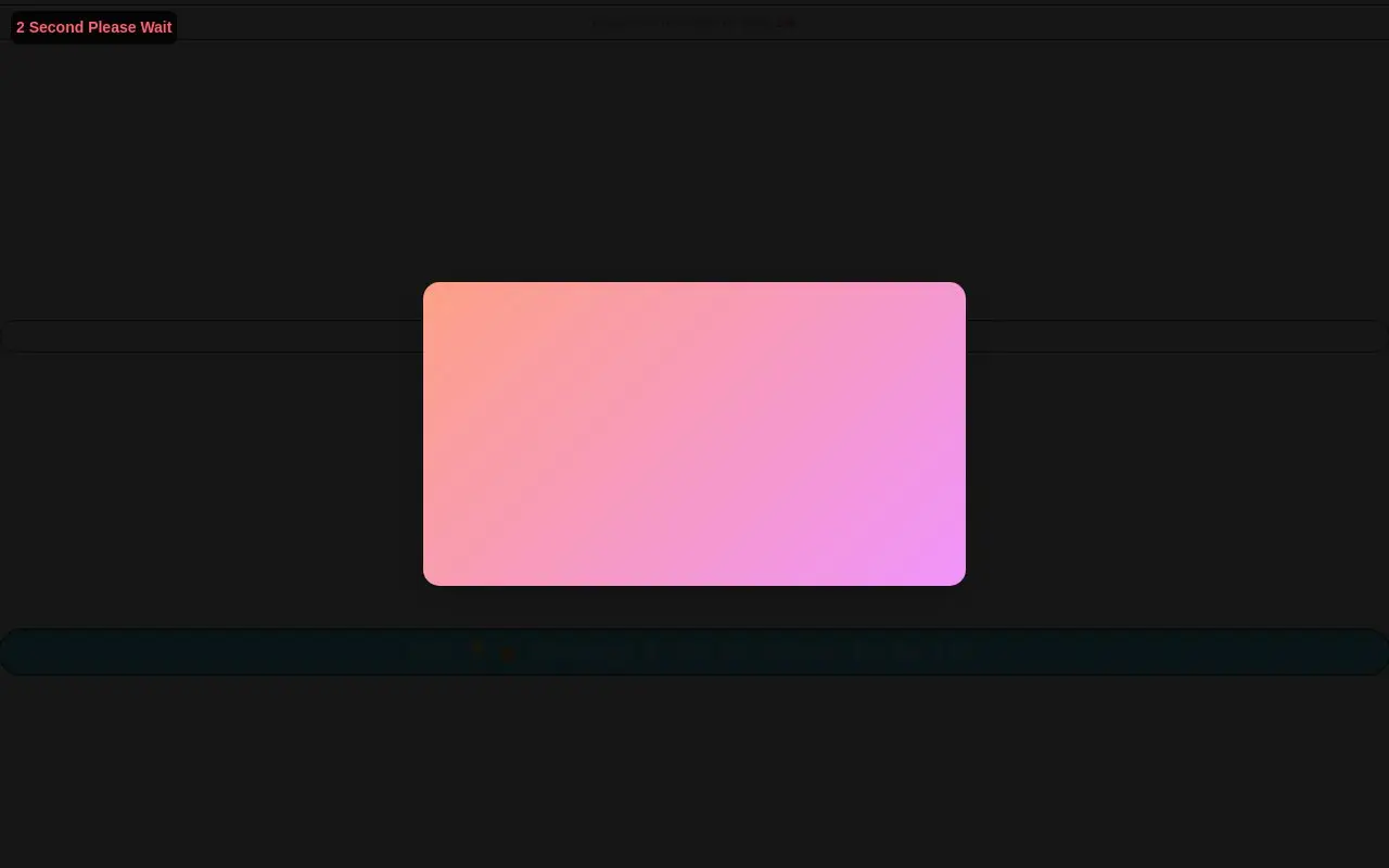 Landing page screenshot