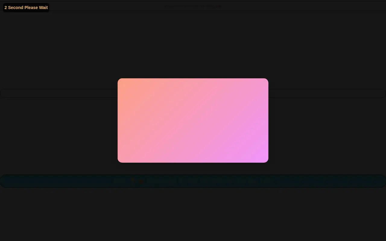 Landing page screenshot